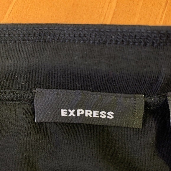 Express Womens Skirt Size XS Black Low Waist Pull On Ruffle Hem Y2K NWT‎ - Picture 4 of 8